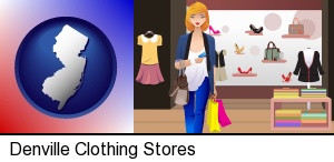 a woman shopping in a clothing store in Denville, NJ